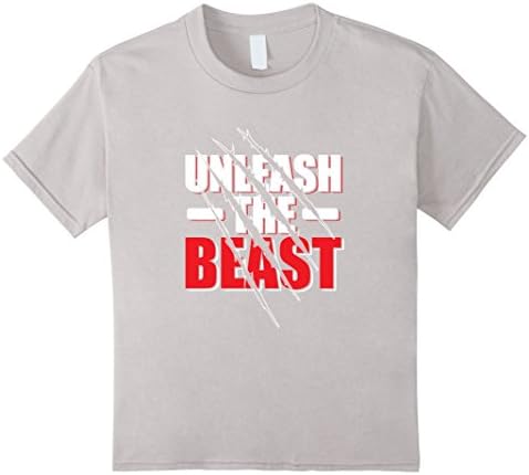 Kids Unleash the Beast Youth T Shirt 4 Silver