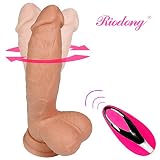Riodong® Rotating Dildo Liquid Silicone Vibrating Cock Realistic…