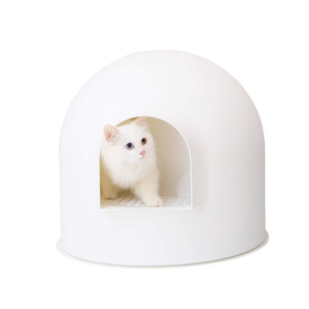 pidan Igloo Cat Litter Box Enclosure with lid, High Dome Covered Litter