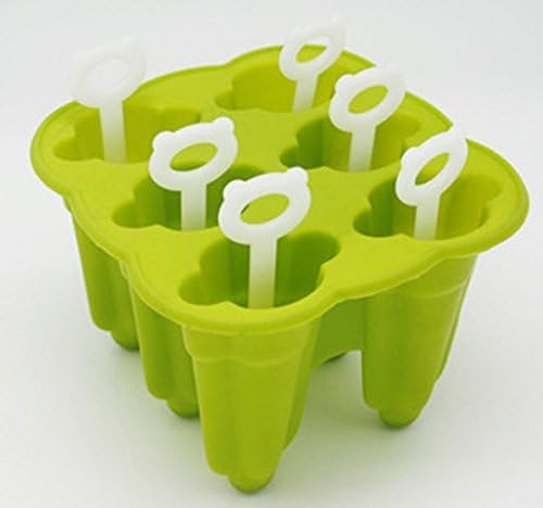Silicone Popsicle Mold - Best Popsicle Maker for Six Ice Pops with Reusable Sticks - Non-Toxic Alternative to BPA-Free Plastic - Won't Crack or Break - No Need for a Tray - from Simpler Treats