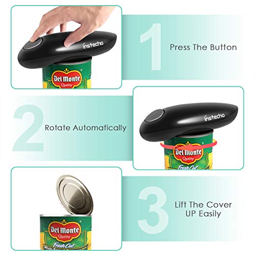 Electric Can Opener, Smooth Edge Mini Restaurant Can Opener for Any Size, Best Kitchen Gadget for Arthritis and Seniors - Thumbnail 3