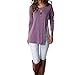 levaca Womens Clothing Raglan Long Sleeve Tunic Casual Slim Shirts Tops Mauve XL