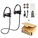 BDQFEI(TM) Bluetooth 4.1 Headset Wireless sports stereo headphone with MIC IPX5 sweatproof noise cancelling neckband earphone black