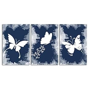 Wall26-3 Panel Canvas Wall Art- Ink Abstract -Giclee Painting Wall Bedroom Living Room Home Decoration - 16"x24" x 3 Panels