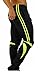 Kids Skinny Soccer Pants Training Sweat Sport Gym Athletic Tight Fit (YOUTH-L, BLACK/WHITE)