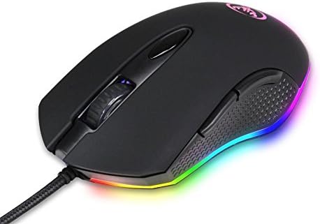 Waymine Mini Portable USB Wired 4800DPI 6Buttons Optical Gaming Mouse LED Backlight for PC Laptop