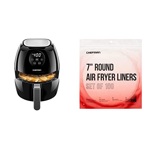 Chefman Digital 3.5 Quart Touch Screen Air Fryer Oven w/ Space Saving