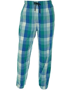 Men's Woven Plaid Pajama Pant Maritime Navy X-Large
