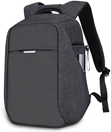 Qchen Anti Theft Business Laptop Backpack Water Resistant Bag with USB Charging Port Fit 15.6 Inch Laptops Tablets (Black)