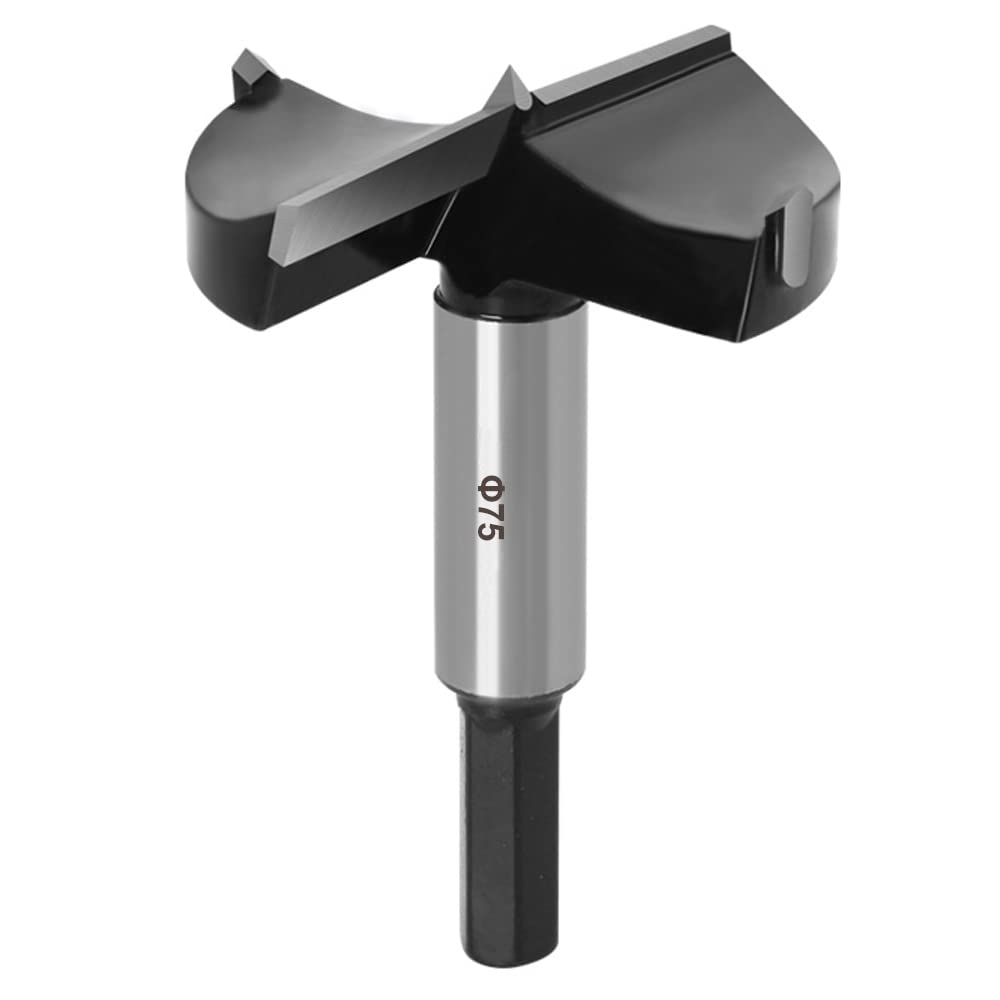 ASNOMY 75mm Forstner Drill Bit, Carbide Tipped Forstner Bit for Hard Wood, Wood Drilling Hole Saw Set Woodworking Hinge Cutter Tool Kits for Wood Plastic Plywood — image 1