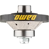 DAMO 1/2 inch Bevel Diamond Hand Profile Wheel, Hand Profiler, Coarse Grit Router Bit, 5/8-11 Thread, for Granite, Concrete, Marble, and Countertop Edge
