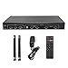 Video Wall Processor 2X2 4K Video Controller – Up to 4K 60Hz, Switchable Inputs (DP, HDMI) Support 1x2 1x3 1x4 2x1 Mode