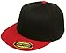 Original Black/Red Flexfit Flatbill L/XL 7 1/4” - 7 5/8” Premium Fitted 210 Hat Cap Flex Fit Flat Bill
