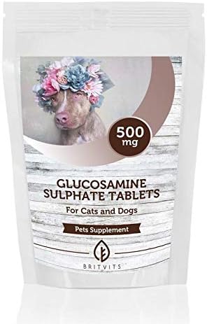 GLUCOSAMINE Sulphate 500mg for Dogs and Cats Pets Supplement 30 Tablets Maintain The Joint Pains