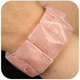 wekicici Geometric Rectangle Acrylic Resin Bracelet Chunky Stackable Acetate Resin Dangle Bracelet Wide Wristbands Thick Elastic Stretch Bracelet for Women Statement Jewelry