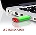 mosDART 3 X 16GB Metal USB2.0 Flash Drive Bulk Thumb Drives with Led Indicator (Pink Blue Green,3Pack)