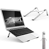 Adjustable Laptop Stand, Portable Aluminum Notebook Holder Riser Foldable Desktop MacBook Stand Compatible with Notebook, HP, Dell, IBM, iPad Tablet