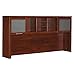 Bush Furniture Somerset 72W Hutch for L Shaped Desk in Hansen Cherry