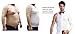 HOTER Mens Slimming Body Shaper Vest Shirt Abs Abdomen Slim, White - XXL