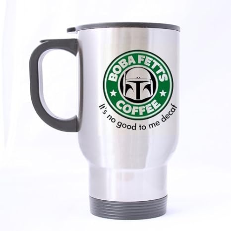 Nice Boba Fett's Coffee Mug - 100% Stainless Steel Material Travel Mugs - 14oz sizes