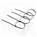Deeram 600 Pack Adjustable & Durable Self-Locking Nylon Cable Zip Ties, 4/6/7/8/10/12Inch, 4mm Width, Black