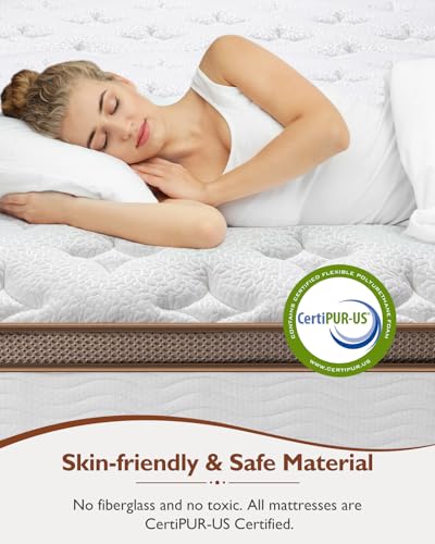 BedStory Firm Queen Mattress 12 Inch - Hybrid Mattress for Extra Back and Lumbar Support - 365 Nights Trial & 10 Years Warranty - Upgrade Pocket Springs Bed Mattress in a Box with Cooling Gel Comfort