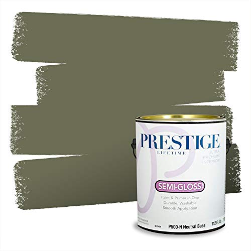 PRESTIGE Paints Interior Paint and Primer In One, 1-Gallon, Semi-Gloss, Compara…