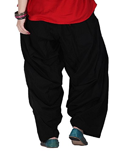 k's creations women's patiala bottoms(patiyalablack _black_free size)