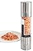 Stainless Steel Salt Grinder- Clear Acrylic Body - 2 in 1 Dual Action Salt & Pepper Shaker …