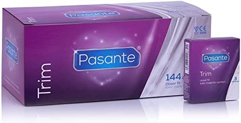 Pasante 144 Condoms Trim Fit Small Size CE Approved Discreet Packaging
