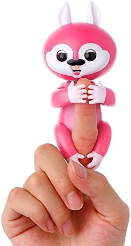 YGJ Prime interactive Finger Baby Squirrel, Robot Toy, Electronic Pet Toy for Children, Finger Puppets, Novelty Toy for for Boys and Girls - Pink