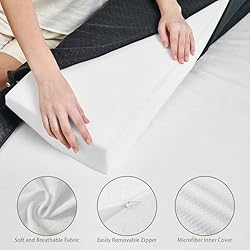 RUJIPO Queen Size Bed Wedge Pillow - Gap Filler