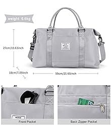 HYC00 Travel Duffel Bag,Sports Tote Gym
