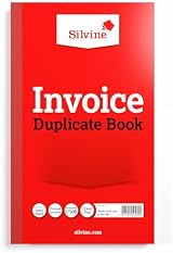 Silvine 8x5 Duplicate Invoice Book Pack of 6 Numbered 1-100 with Index view 2
