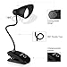 Led Clip Reading Light, OCOOPA Daylight LED Reading Lamp -3 Brightness, USB Rechargeable, Touch Switch Bedside Book Light with Good Eye Protection, Black