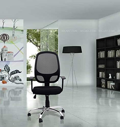 DZYN Furnitures Linen Office Executive Chair (Black)