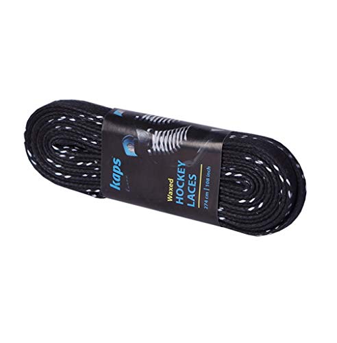 Kaps Professional Ice Hockey Skate Laces Waxed, Inline Roller Blading Skating, Quality Cotton, Made in Europe