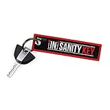 KEYTAILS Keychains, Premium Quality Key Tag for Motorcycle, Car, Scooter, ATV, UTV [Insanity Key]