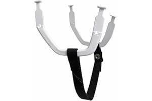 Replacement Hockey Helmet Chin Strap, Button Loop with Ear Loops White, Strap Kit Color Full Black, CCM, Bauer, True, and War