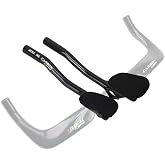 Yccyctrek Carbon Fiber Aero Bars For Road Bike 340mm Aero Clip On TT Bars | Black 3K Glossy,Carbon TT Aero Bar Extensions,Clip On Tri Bars Road Bike Universal Tt Bars Thick Pads