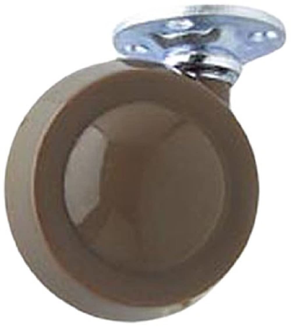 Merriway® BH01547 (2 Pcs) Shepherd Type Metal Wheel Castors Casters, Plate Fix, 40mm (1.1/2 inch) Diameter - Pack of 2 Pieces