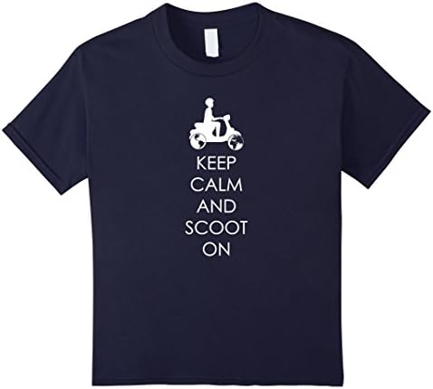 Kids Keep Calm and Scoot On wanderingtyson t-shirt 12 Navy