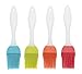 Silicone Basting, BBQ, Pastry Brush Set of 4 Kitchen Utensils, Dishwasher Safe, Heat Resistant