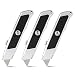 ORIENTOOLS Utility Knife Safety Box Cutter Heavy Duty,Retractable 3-Pack Set, 3 Position Locking Blade