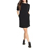 NIC+ZOE Women's Ruched Elbow Sleeve Dress
