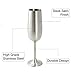 Modern Innovations Stainless Steel Champagne Flute, Set of 2, 10 Oz Made of Unbreakable BPA Free Shatterproof Steel That Is Dishwasher Safe Great for Daily, Formal & Outdoor Use, Camping & Picnics