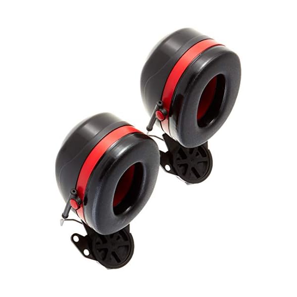 3M PELTOR Optime III KapselgehÃ¶rschÃ¼tzer, 34 dB, schwarz/rot, Helmbefestigung, EinheitsgrÃ¶Ãe, H540P3E-413-SV – Bild 3
