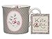 Katie Alice “Ditsy Floral” Fine Bone China Oval Grey Mug by Creative Tops, 230 ml (8 fl oz)