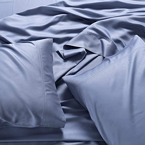 SplitKing Adjustable King White Silky Soft Bed Sheets 100 Bamboo