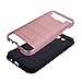 Galaxy J5 Case, Kmall 2in1 [Metal Brushed Texture] Impact Resistant Heavy Duty Hybrid Dual Layer Full-Body Shockproof Protective Cover Skin Shell For Samsung Galaxy J5 J500H J500M [Rose Gold]